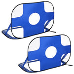 2-in-1 Pop Up Kids Soccer Nets For Backyard Practice | Blue