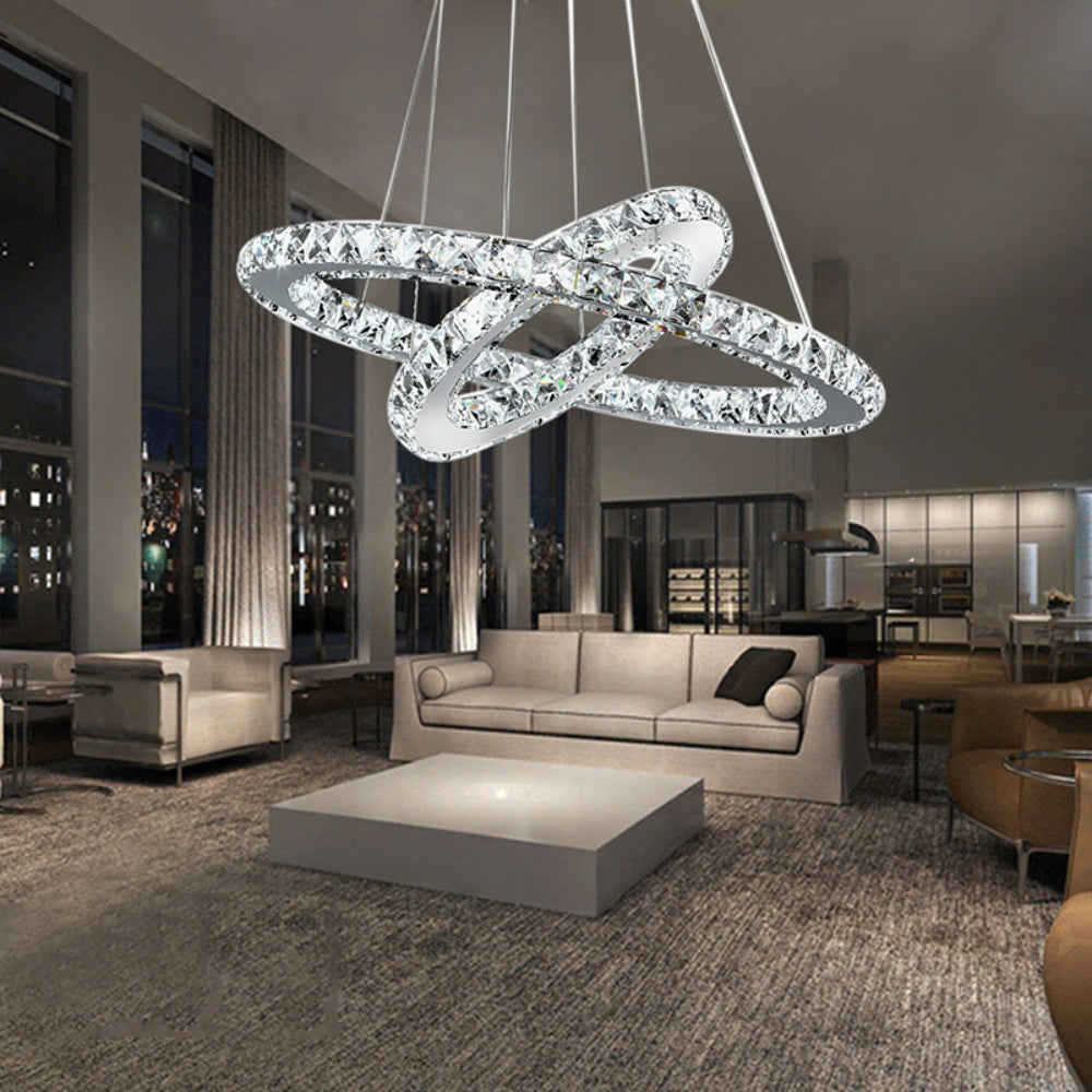 Modern Adjustable Crystal Led Pendant Light