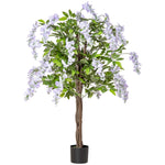 Artificial 110cm Realistic Wisteria Flower Tree Indoor Decor