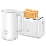 1.5l 3000w Fast Boil Electric Kettle And 2 Slice Toaster Set | Cream
