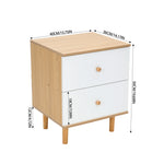 Breeins Dual-drawer Bedside Table Nightstand