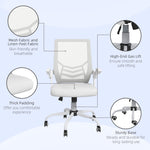 Mesh Office Chair Lumbar Support | White