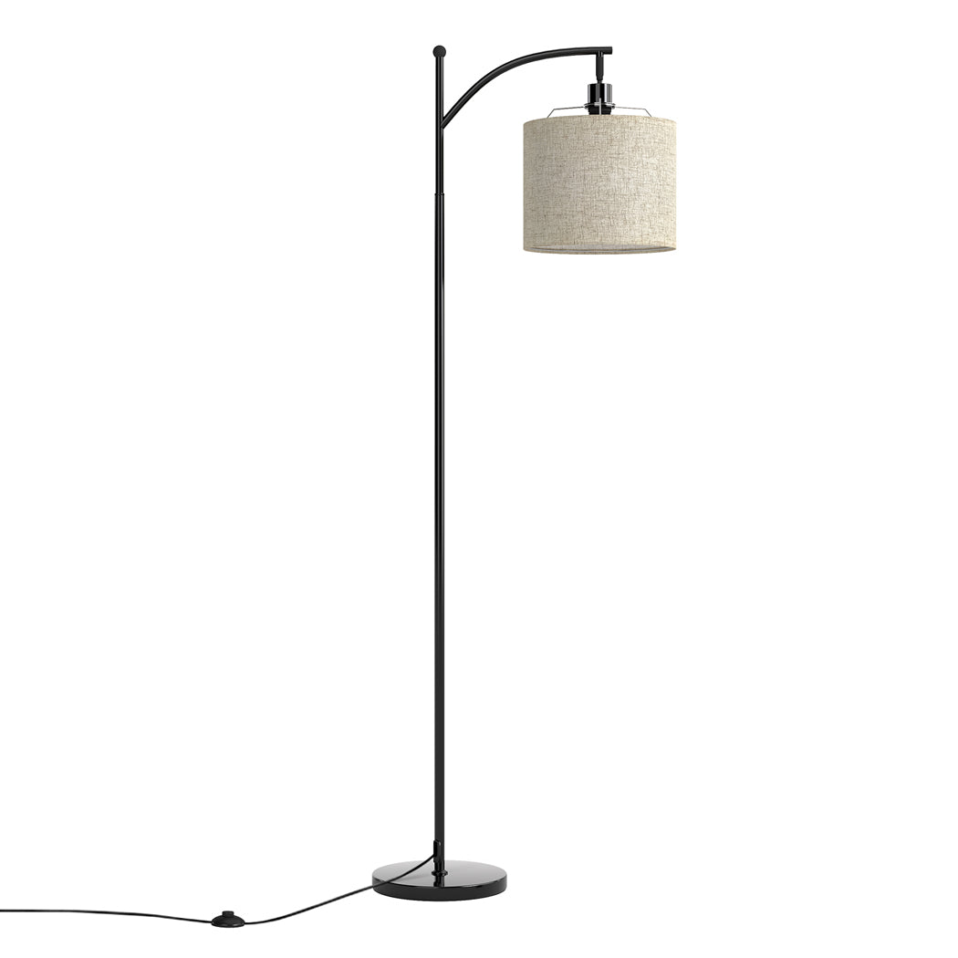 Emitto Floor Lamp Corner Reading Light 3 Colour Dimming Adjustable Linen Shade