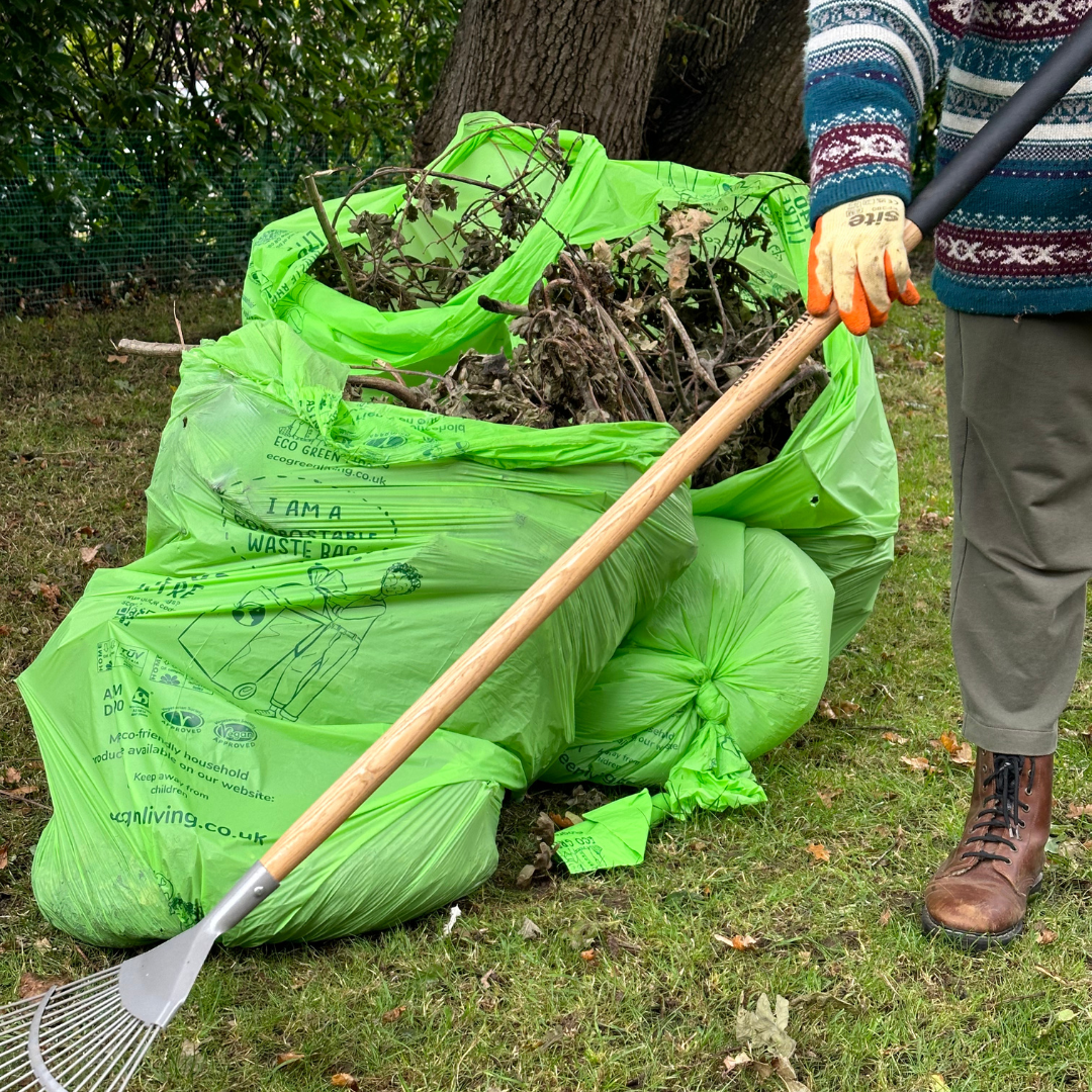 Eco Green Living 140 Litre Compostable Wheelie Bin Liners  4 Rolls Of 5 Bags (20 Bags Total)