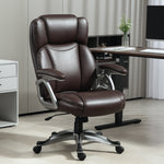 Tilting Executive Office Chair, Pu Leather Desk Chair | Brown