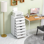 Mobile Filing Cabinet 5/7 Drawer File Cabinet With Wheels | Large | White