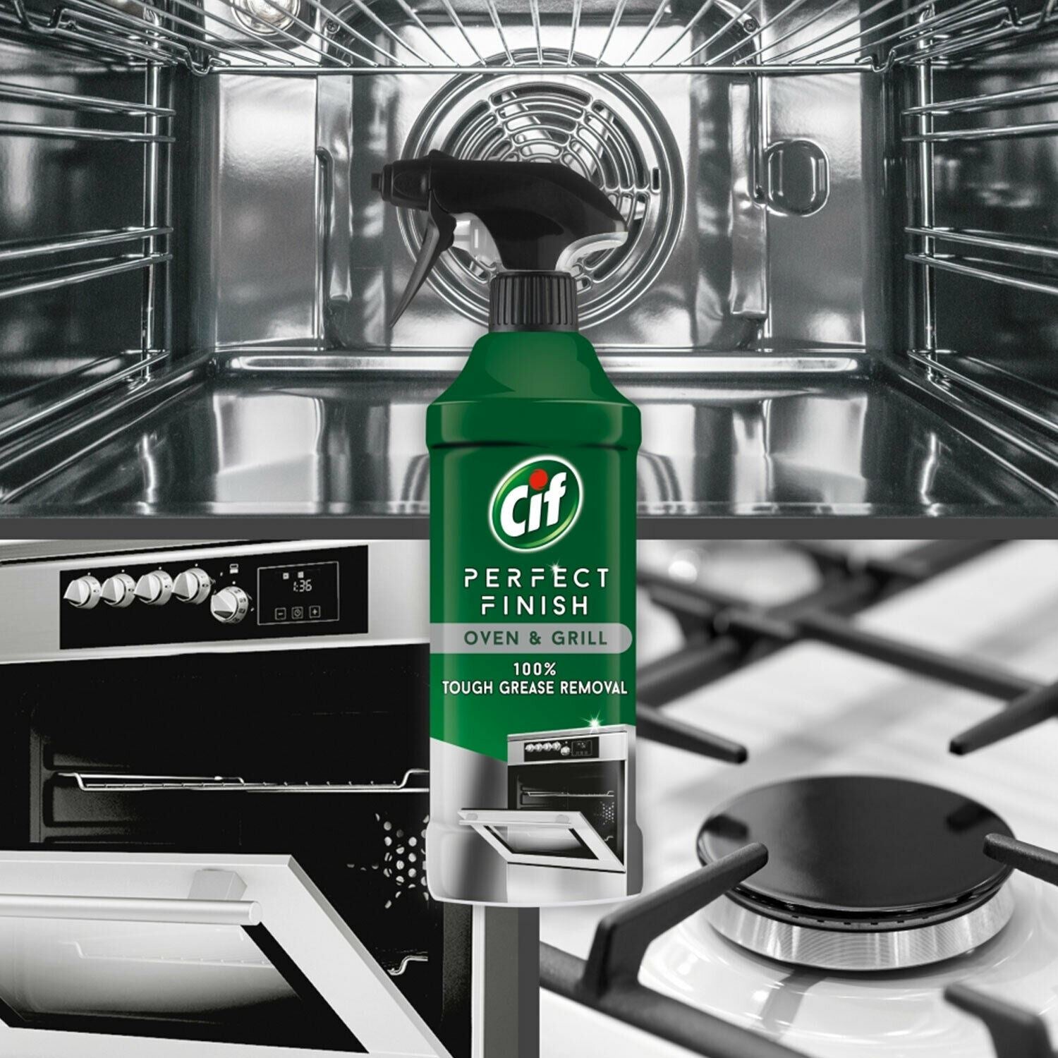 Perfect Finish Oven & Grill 100% Grease Removal Spray 435ml, 6pk