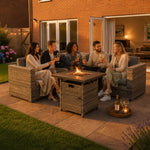 Indoor & Outdoor Living Ascot Fire Pit Garden Set