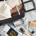 45x36x20cm Cabin Carry On Luggage with Medium Case and Large Size Check-in Hold Suitcase | Cabin | Charcoal