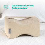Orthopaedic Leg Pillow With Strap Fleece | One Size | Beige