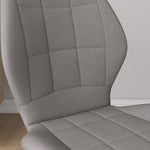 Dining Chairs Set Of 4, Flannel Upholstered Kitchen Chairs | Light Slate Gray
