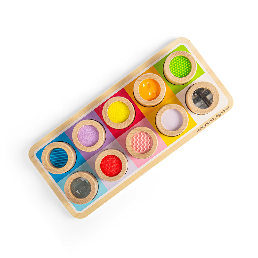 Wooden Sensory Board, Colour Matching Tray And Tubes