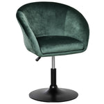 Swivel Bar Stool Fabric Dining Tub Seat | Green