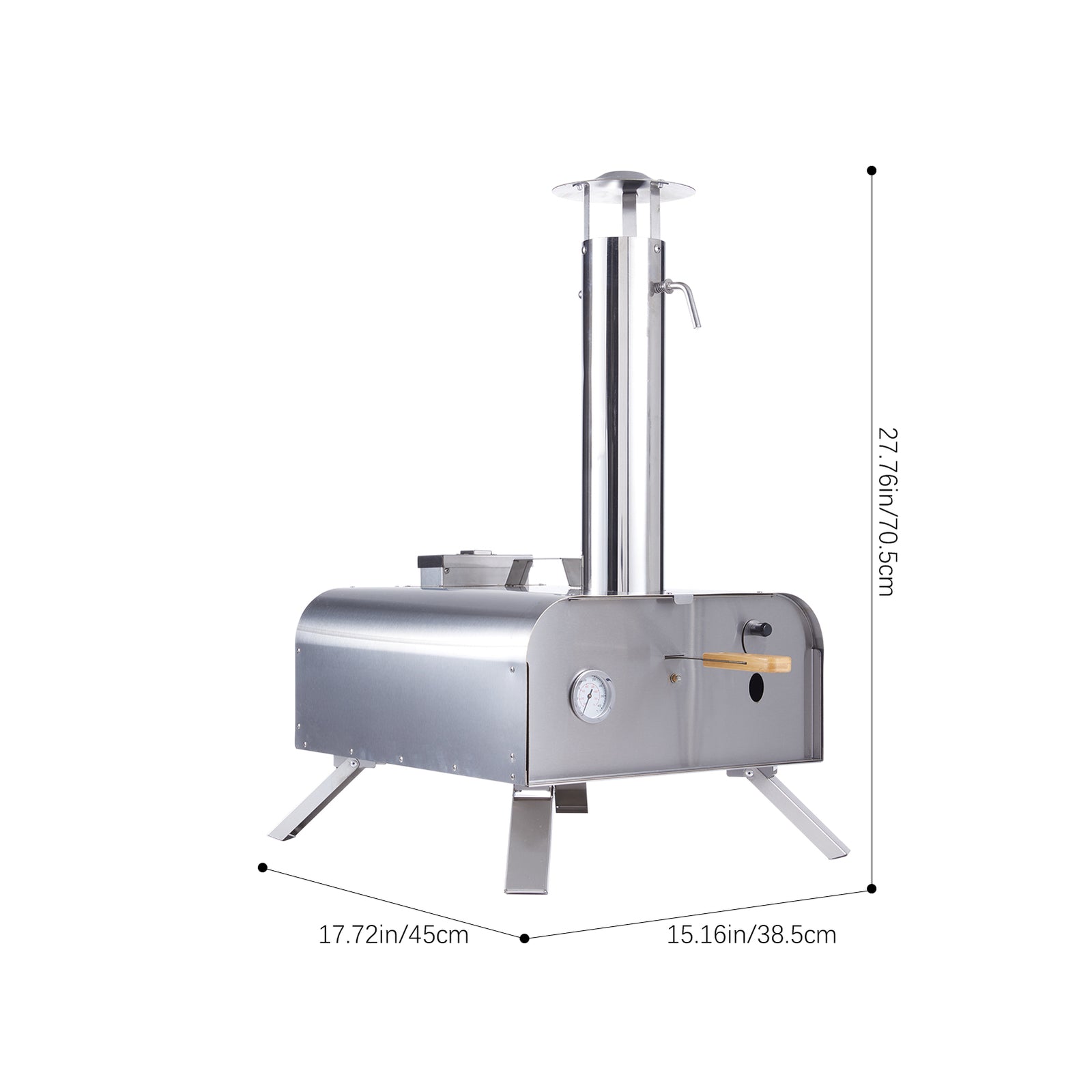 Outdoor Stainless Steel Stone Pizza Oven