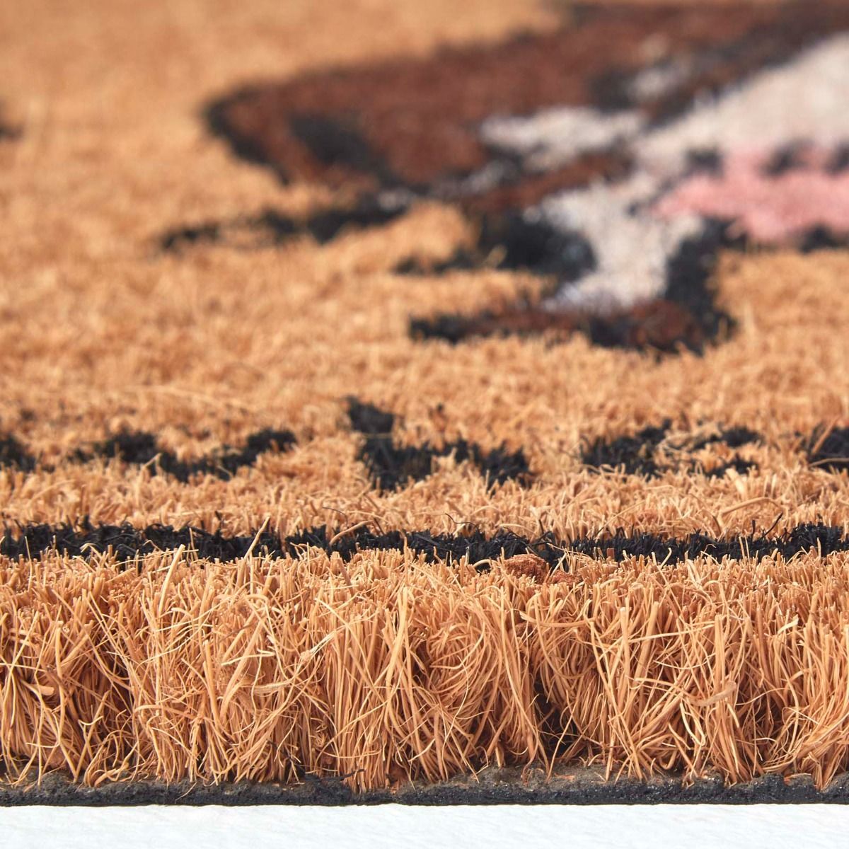 HOMESCAPES Farm Animal Coir Non-slip Doormat