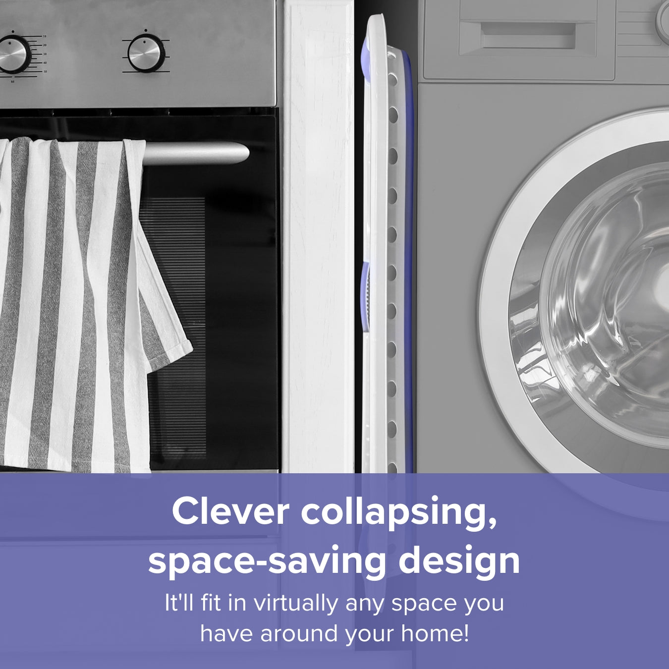 Hip Hugging Collapsible Laundry Basket