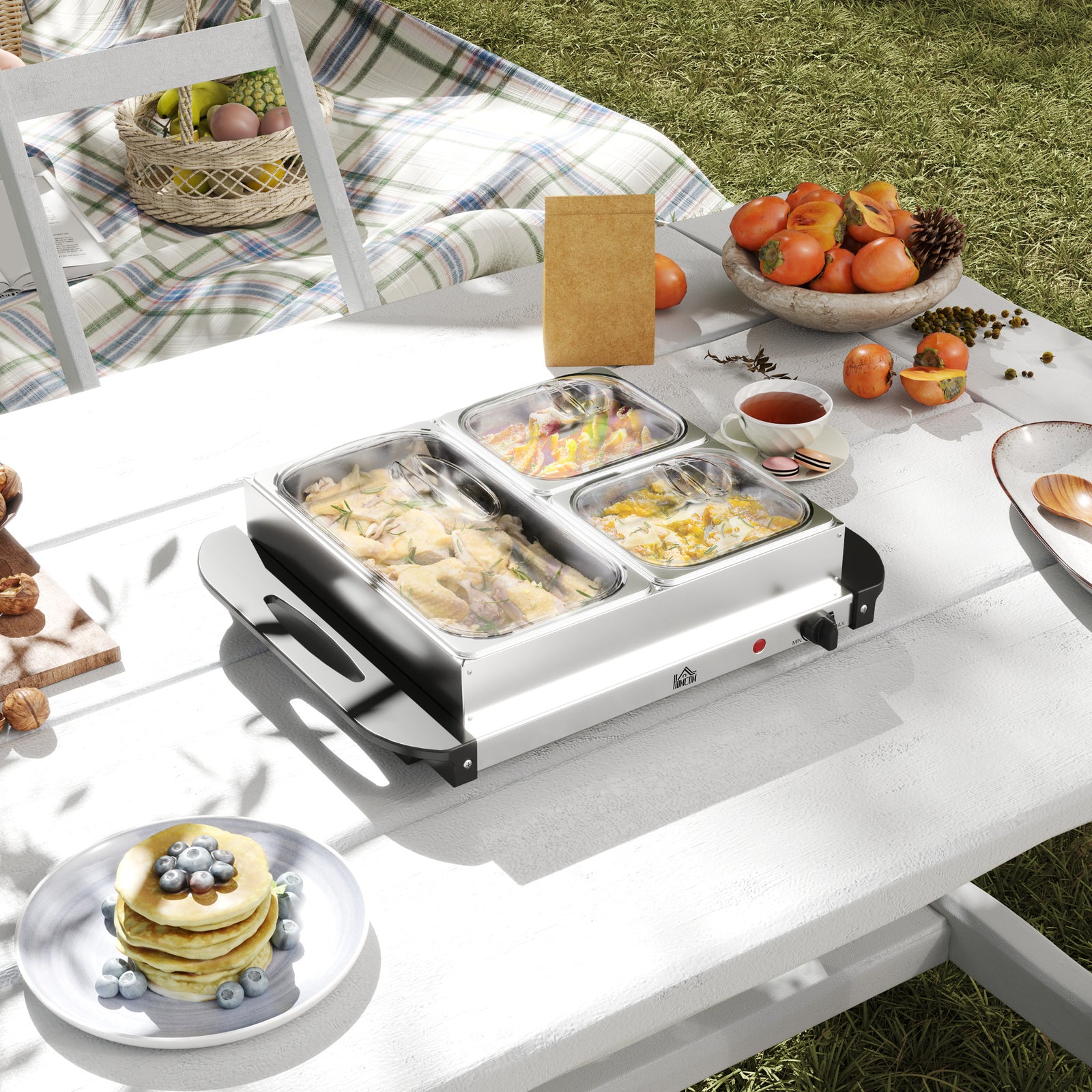 6l Electric Food Warmer Buffet With Cool Touch Handles