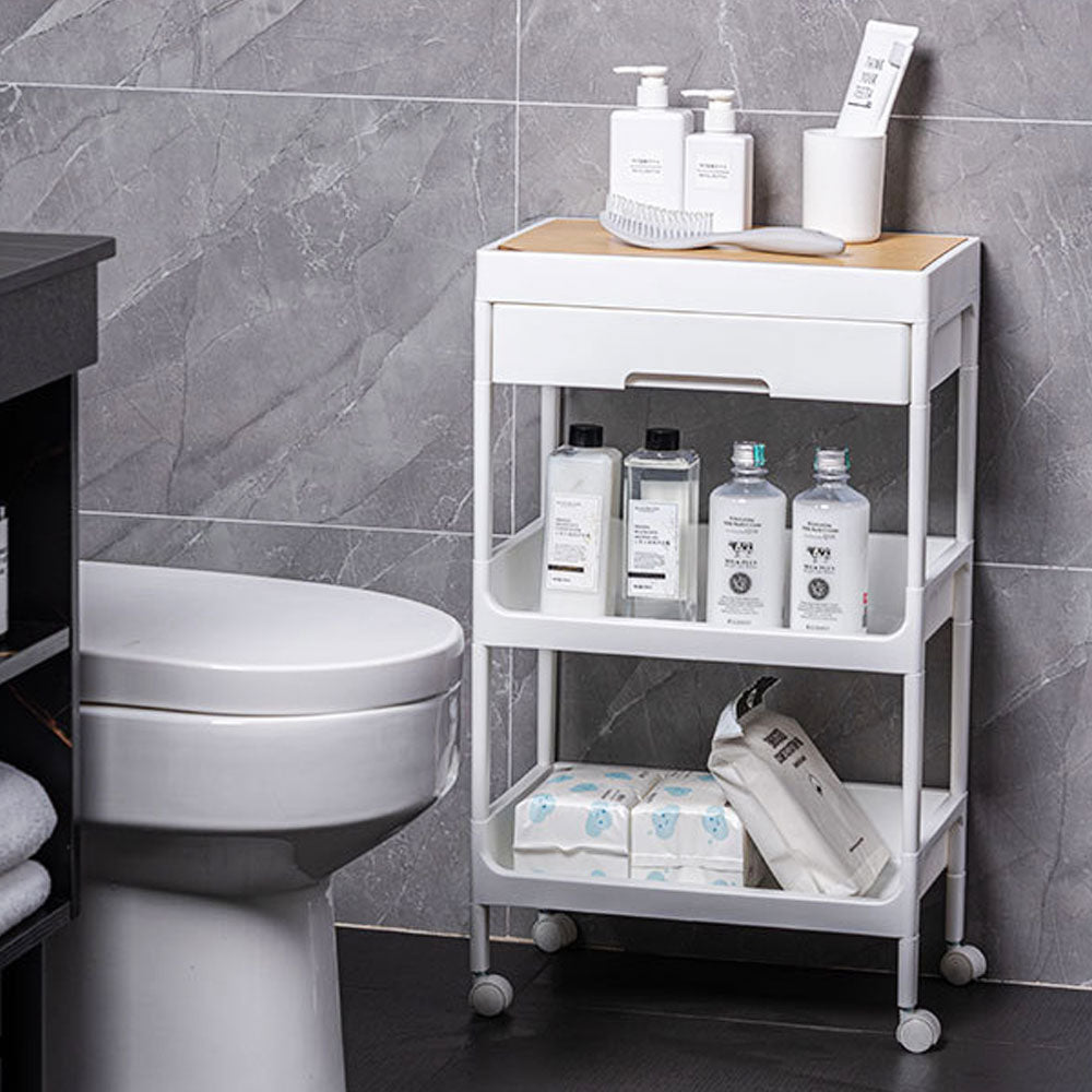 3/4-tier Storage Trolley With Drawer | Small
