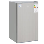 91l Freestanding Under Counter Fridge Silver with Lock | One Size | Silver