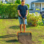 Compost Spreader, 24" Garden Spreader W/ Height Adjustable