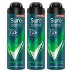 Men Nonstop Protection 72h Anti-perspirant Deodorant Quantum Dry 150ml, 3pk | 3