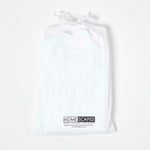 Cotton Stripe Cot Bed Duvet Cover Set 330 Thread Count | Cot Bed | White