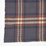 Wilson Handwoven Blue, Yellow And Brown Tartan 100% Cotton Rug | 200cm | Grey
