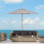 2.5m Wood Garden Parasol Sun Shade | Gray