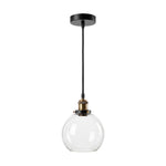 Emitto Ceiling Pendant Light Retro Industrial Glass Lampshade Adjustable Cable