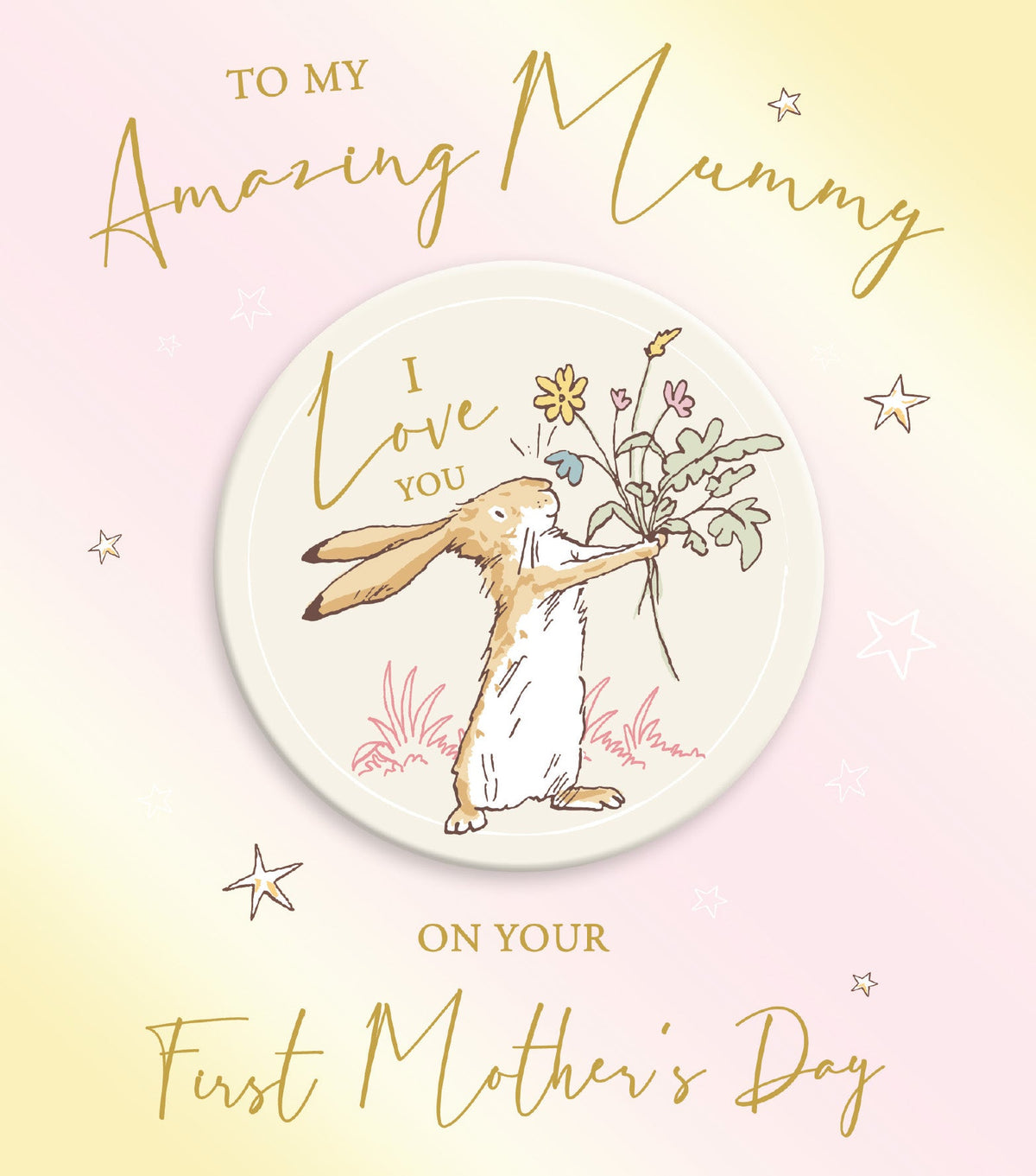 1st Mother's Day Card With Coaster Official Product