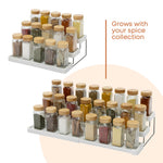 Fineway Expandable 3 Tier Spice Rack Organiser Kitchen Cupboard Storage