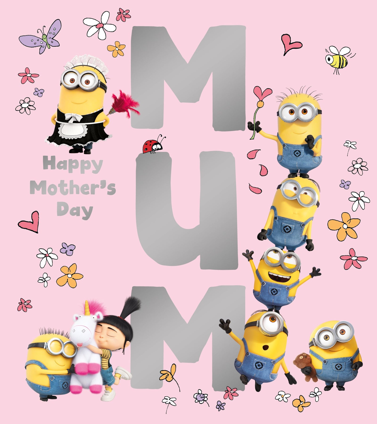 Minions 'mum' Mother's Day Card Official Product