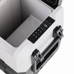 Large Capacity 40l/50l Dual-zone Car Fridge Freezer Compressor Powered, Ideal For Camping & Travel With 12/24v Dc Down To -20℃ | Small | Black & White