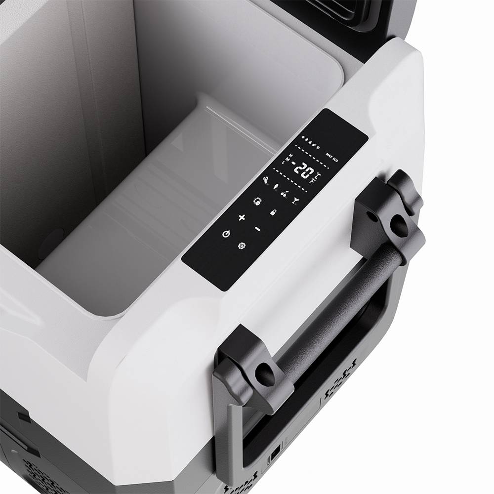 Large Capacity 40l/50l Dual-zone Car Fridge Freezer Compressor Powered, Ideal For Camping & Travel With 12/24v Dc Down To -20℃ | Small | Black & White