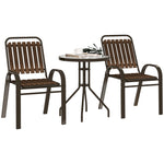 3-piece Garden Set | Dark Brown