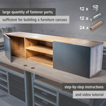 Furniture Cam Lock Kit With Drilling Template For Cabinets & Drawers