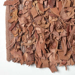 Dallas Leather Shaggy Rug | 120cm x 180cm | Brown