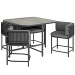 4 Seater Rattan Cube Garden Set With Cushions