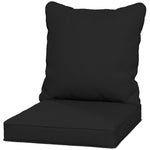 Cushion Set With Seat & Back Pad, Cushion Only | Black