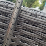 Multi-position Rattan Sun Lounger Recliner Bed Chair | Dark Gray