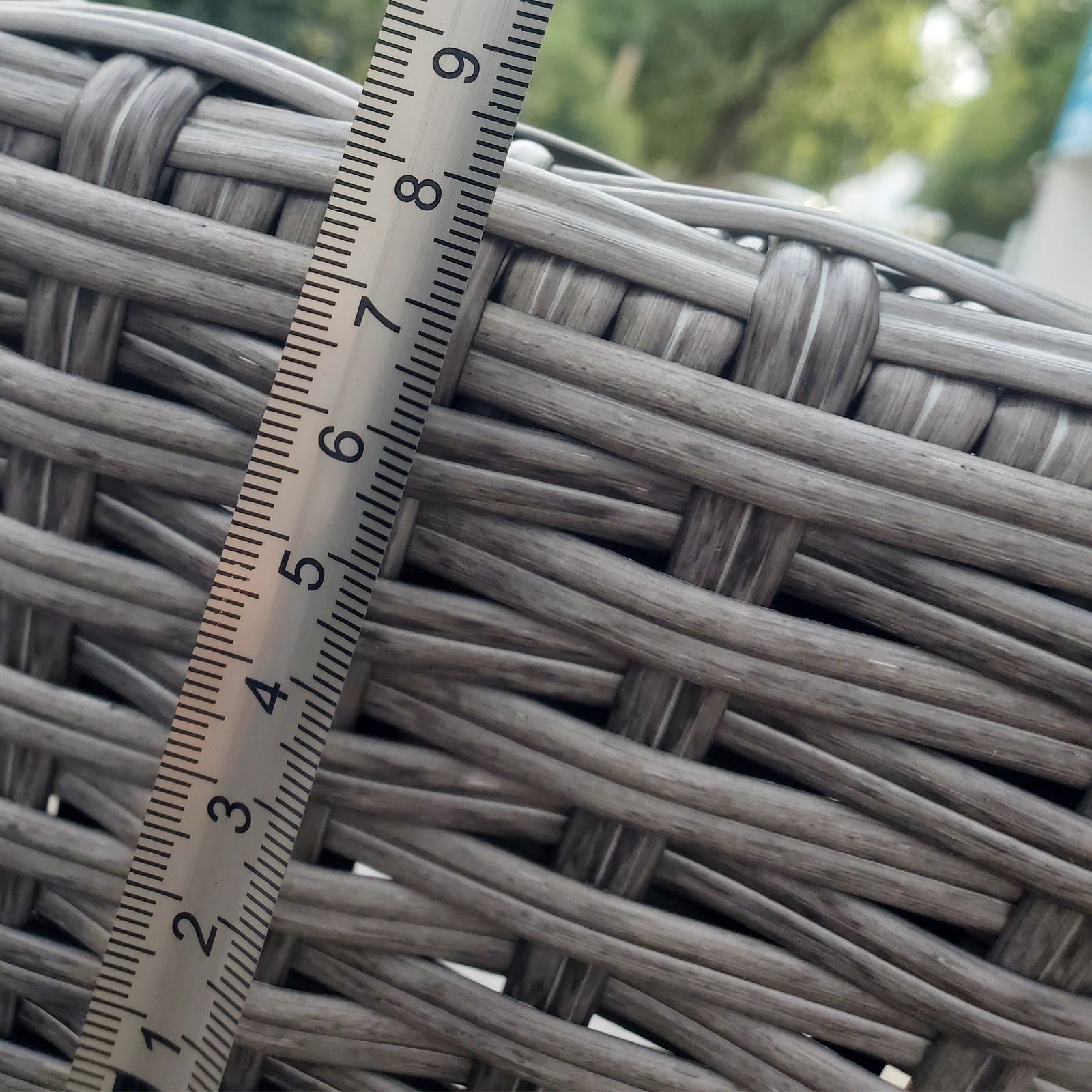 Multi-position Rattan Sun Lounger Recliner Bed Chair | Dark Gray