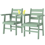 Garden Loveseat, Embossed Wood Jack And Jill Garden Seat | Green