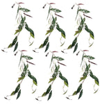 6 X 110cm Artificial Hanging Trailing Begonia Maculata Spotted Plant