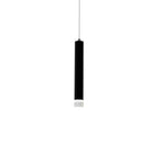 Carbon Black Led Pendant Lamp 3x5w Eye Catching Contemporary Cylindrical Lights With Built In Low Consumption Light Source