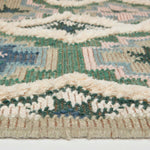 Matala Green & Blue Kilim Wool Rug | 120cm x 180cm | Light Green