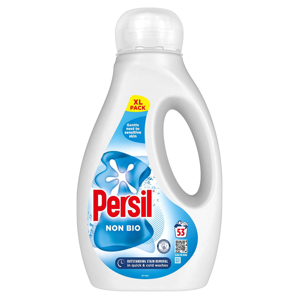 53w Non Bio Liquid Detergent For Sensitive Skin 1.54l | Set of 2