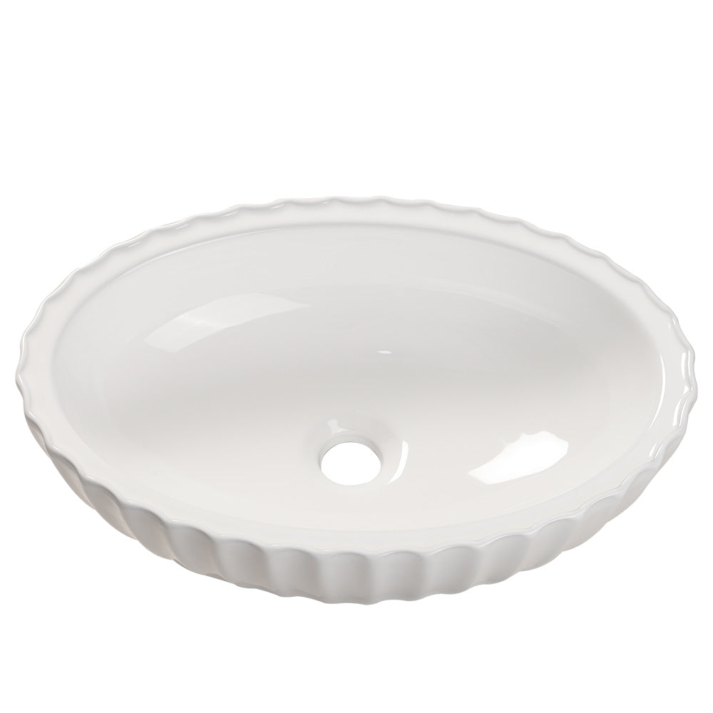 Artistic Oval Bathroom Vessel Vanity Sink