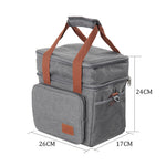 Double Deck Leakproof Insulated Lunch Tote | Grey