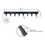 1m Heavy Duty Metal Garden Borders With Pega - Set Of 5 | Anthracite Grey