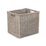 Antique Wash Wicker Storage Basket | One Size | Gray